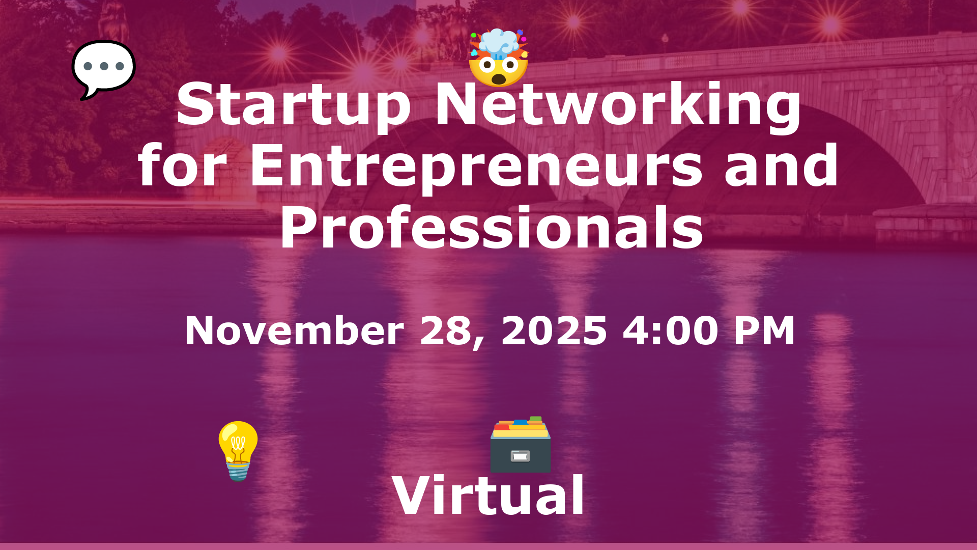 Startup Networking for Entrepreneurs and Professionals event image